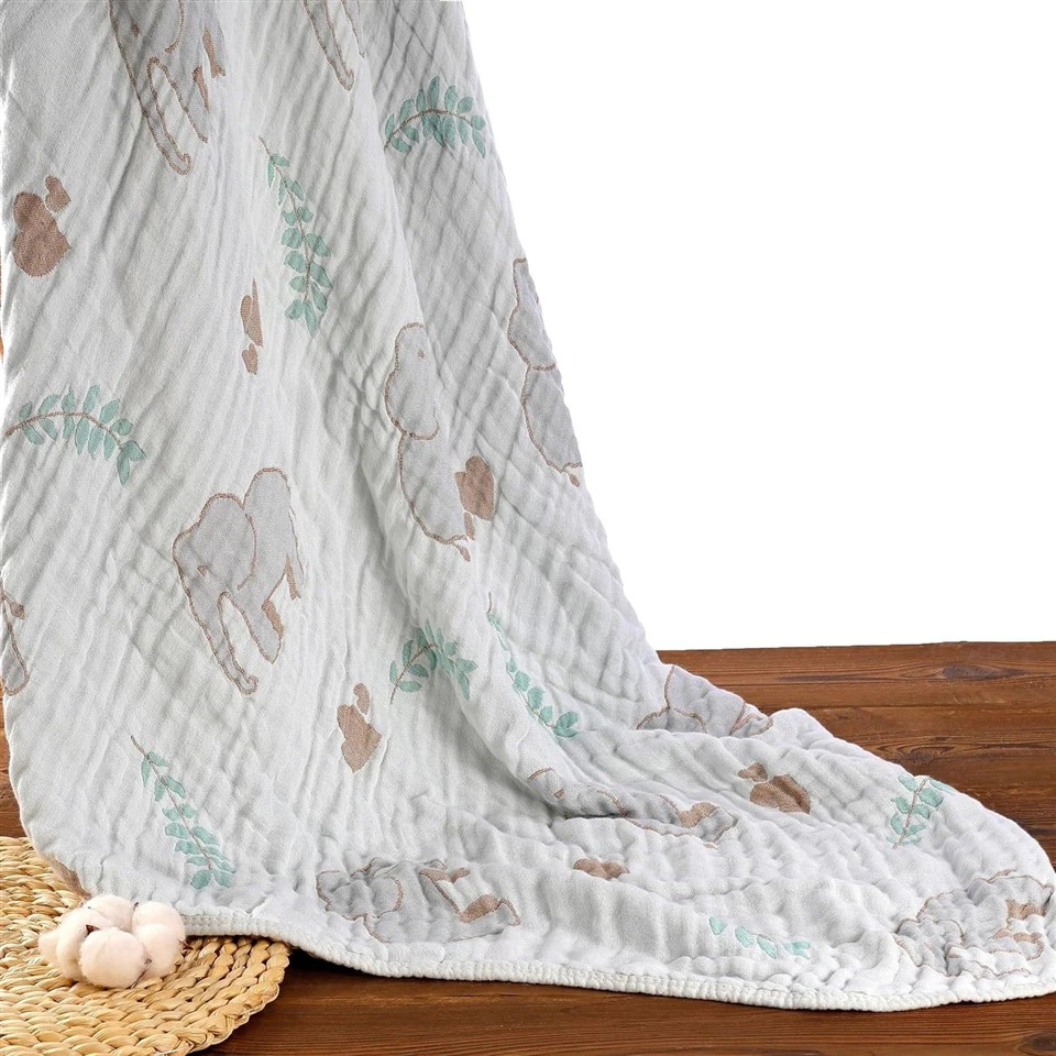Ultra Soft Muslin Baby Blanket, Made Of Viscose From Bamboo And Muslin From Cotton, Bed Blanket For Babies, Toddlers, Boys, And Girls Ultra Soft Muslin Baby Blanket, Made Of Viscose From Bamboo And Muslin From Cotton, Bed Blanket For Babies, Toddlers, Boys, And Girls
